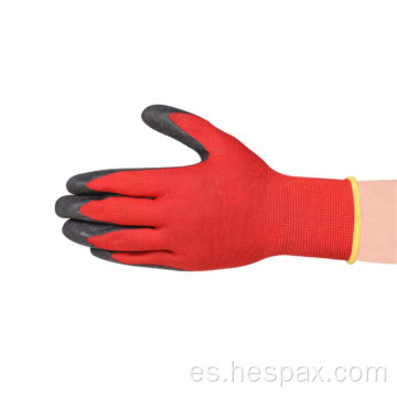 Guantes de seguridad de ruge de látex Hespax Gran Automotriz